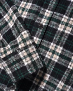 Caterpillar Flannel Shirt, Navy / Forest -Men Clothing Sales CaterpillarFlannelShirtNavy Forest2copy