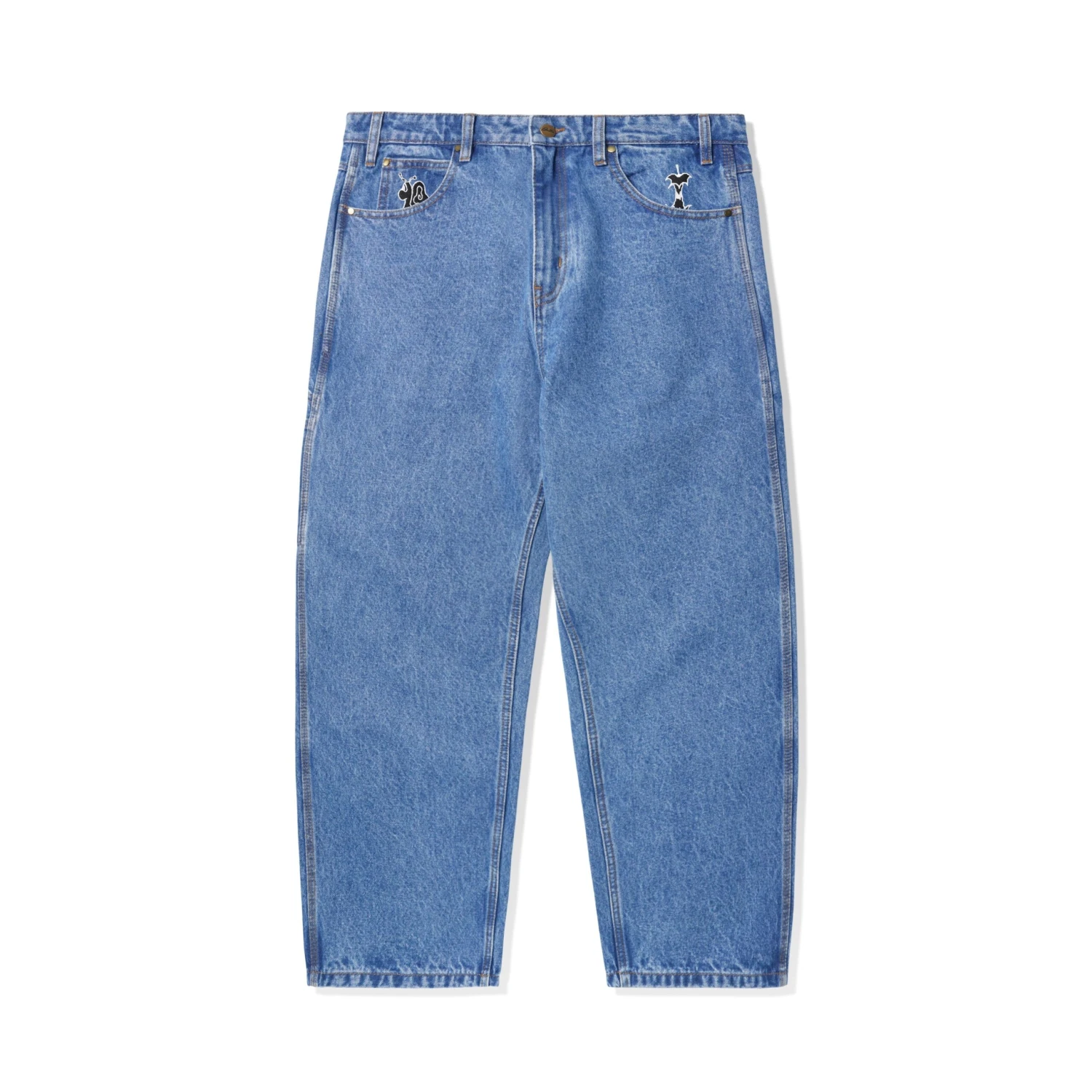 Critter Denim Jeans, Washed Indigo 1 Critter Denim Jeans, Washed Indigo