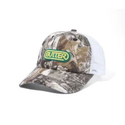 Denim Trucker Cap, Forest Camo