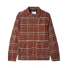 Dougie Plaid Overshirt, Rust / Black / White