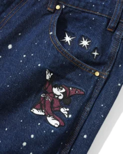 Fantasia Baggy Denim Jeans, Dark Indigo Bleach Splatter -Men Clothing Sales FantasiaBaggyDenimJeansDarkIndigoBleachSplatter4