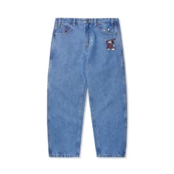 Fantasia Baggy Denim Jeans, Washed Indigo