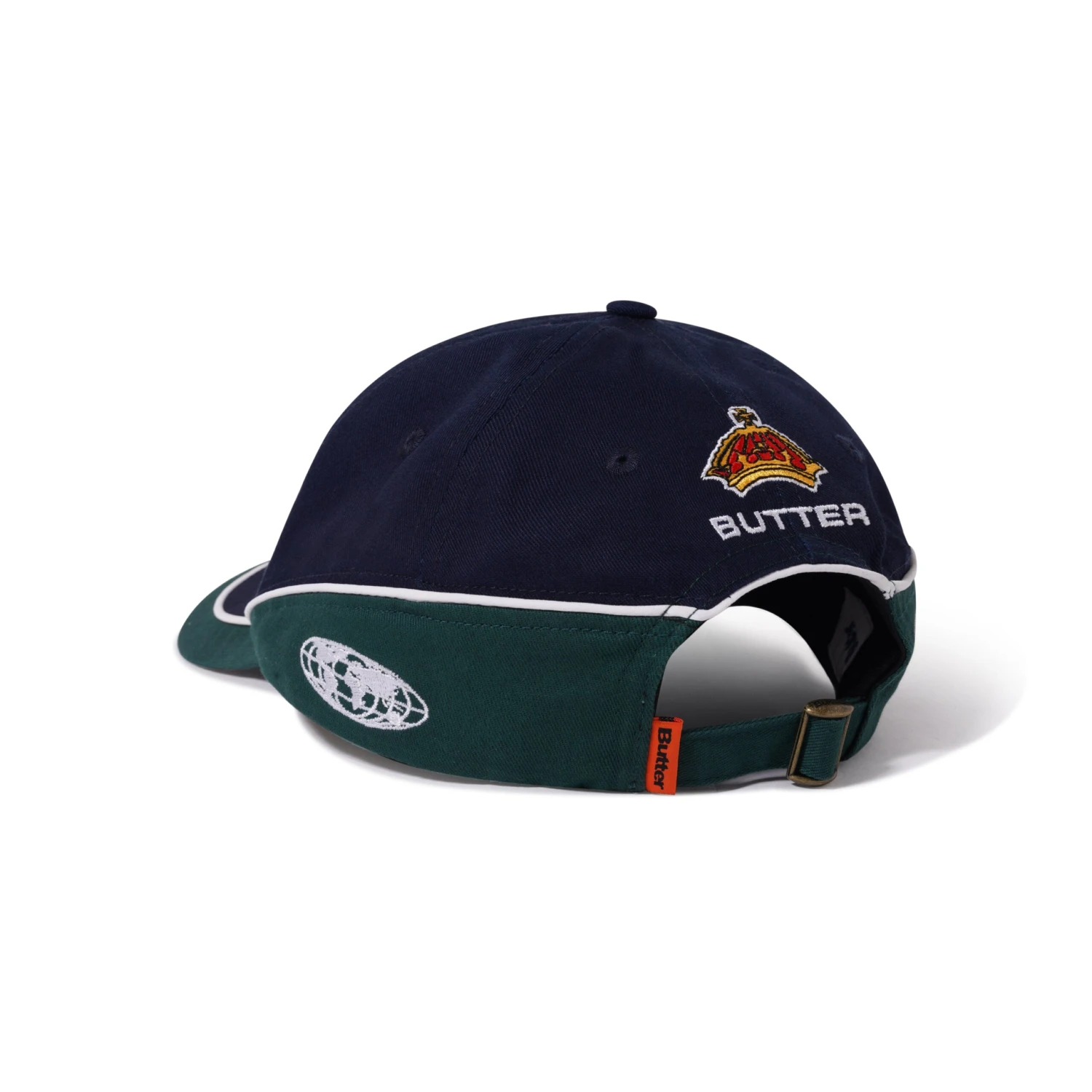 Internationale 6 Panel Cap, Navy / Forest 2 Internationale 6 Panel Cap, Navy / Forest - Image 2