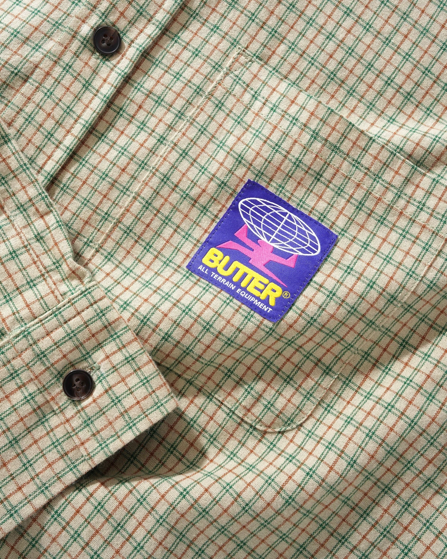 Terrain L/S Shirt, Cream / Forest 2 Terrain L/S Shirt, Cream / Forest - Image 2