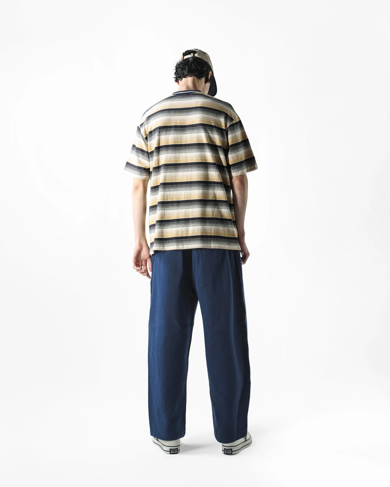 Wide Leg Pants, Navy 4 Wide Leg Pants, Navy - Image 4