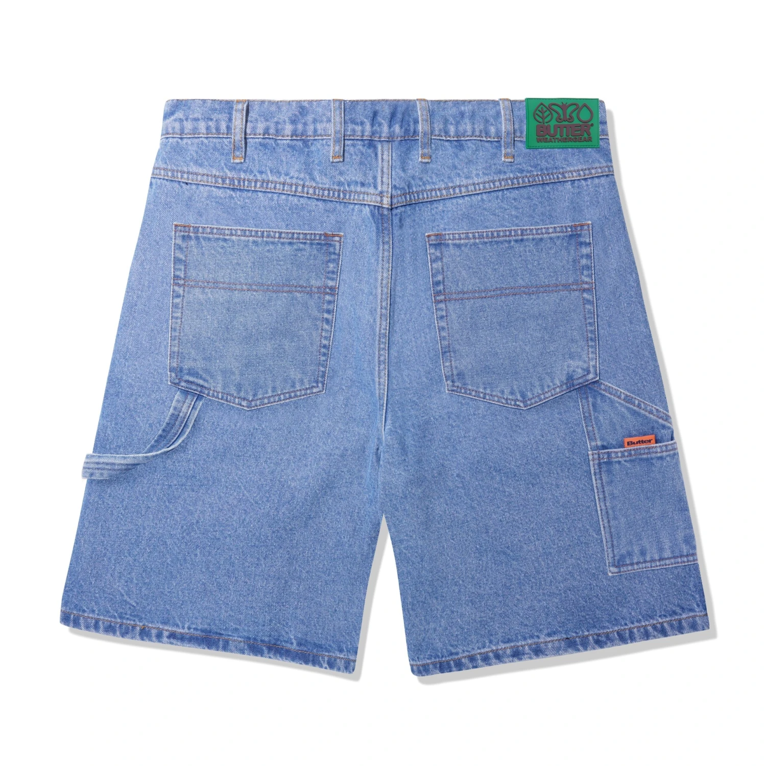 Weathergear Heavy Weight Denim Shorts, Washed Indigo 2 Weathergear Heavy Weight Denim Shorts, Washed Indigo - Image 2