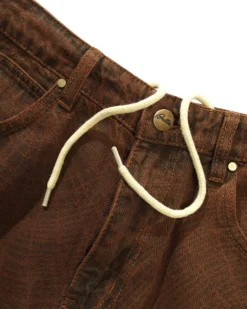 Web Denim Shorts, Brown -Men Clothing Sales WebDenimShortsBrown4