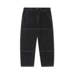 Work Double Knee Pants, Washed Black